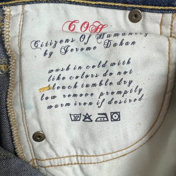 Citizens Of Humanity Jeans Womens 28 Blue High Rise Wide Leg Dark Wash Stretch - Picture 13 of 16